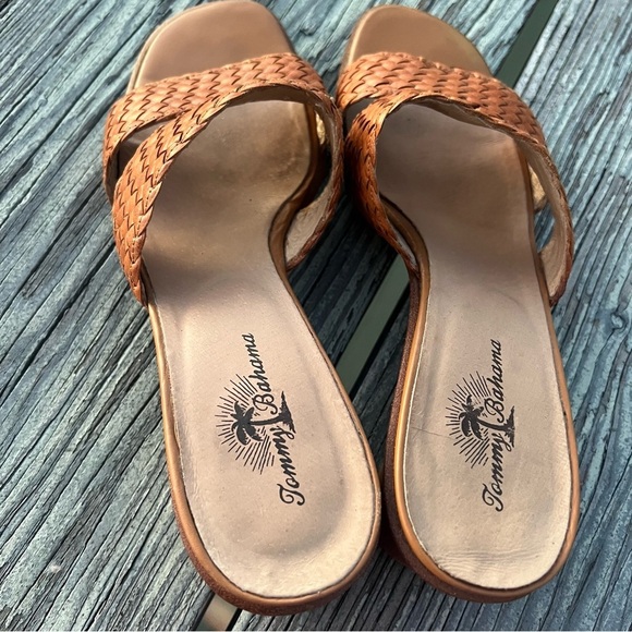 Tommy Bahama Caramel Brown Braided Women Summer Sandals size 9M - Picture 6 of 7